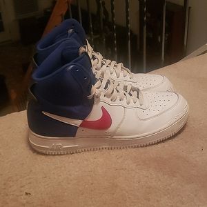 AIR FORCE 1 HIGH '07 LV8 1 (size 11) (white, blue, red)